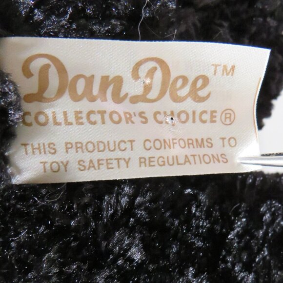 Black & Red Teddy Bear DanDee Collector's Choice with curly fur 10" - Picture 8 of 9